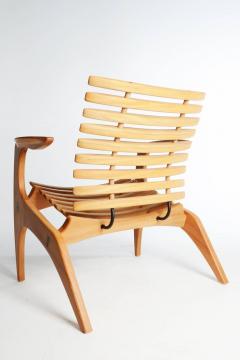 Henrique Canelas Contemporary Ella Chair by Brazilian Designer Henrique Canelas in wood - 1227635