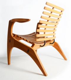 Henrique Canelas Contemporary Ella Chair by Brazilian Designer Henrique Canelas in wood - 1227637