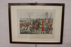 Henry Alken 19th Century Watercolor Etchings by Henry Thomas Alken Fox Hunting Set of 4 - 2934613