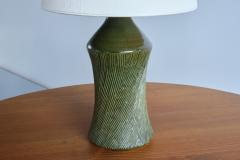 Henry Brandi Henry Brandi Green Ceramic Table Lamp Brandi Vejbystrand Sweden 1960s - 3381968