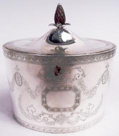 Henry Chawner Chawner English Georgian Neoclassical Sterling Silver Tea Caddy 1788 - 4013425