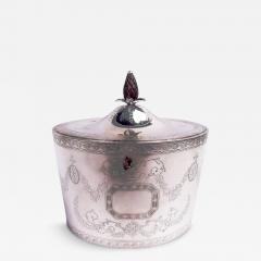 Henry Chawner Chawner English Georgian Neoclassical Sterling Silver Tea Caddy 1788 - 4015321