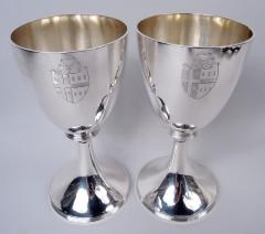 Henry Chawner Pair of Chawner Eames English Georgian Neoclassical Goblets 1796 - 4542905