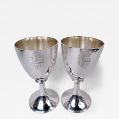 Henry Chawner Pair of Chawner Eames English Georgian Neoclassical Goblets 1796 - 4546004
