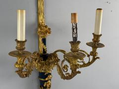 Henry Dasson Attr Louis XVI Wall Sconces Bronze France 1860s - 4493126