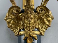 Henry Dasson Attr Louis XVI Wall Sconces Bronze France 1860s - 4493129