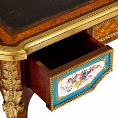 Henry Dasson Very fine ormolu porcelain and marquetry writing desk by Henry Dasson - 2994621