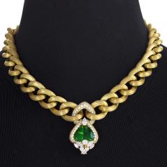 Henry Dunay Gold Necklace with Peridot and Diamonds by Henry Dunay - 1066402