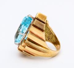 Henry Dunay Henry Dunay Aquamarine and Diamond Gold Ring - 744255