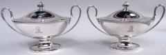 Henry F Greene English Georgian Neoclassical Sterling Silver Sauce Tureens 1782 - 4107128