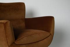Henry Glass Henry Glass Forecast Lounge Chair in Bronze Velvet - 4736286