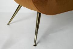 Henry Glass Henry Glass Forecast Lounge Chair in Bronze Velvet - 4736287