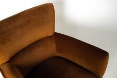 Henry Glass Henry Glass Forecast Lounge Chair in Bronze Velvet - 4736290