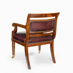 Henry Holland A mahogany library chair in the manner of Henry Holland - 2093203