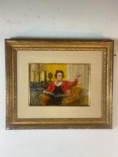Henry Koehler PORTRAIT OF WOMAN WITH BOOK PAINTING BY HENRY KOEHLER - 2123062