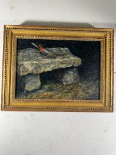 Henry Koehler THE OLD STONE BENCH PAINTING BY HENRY KOEHLER - 4649236