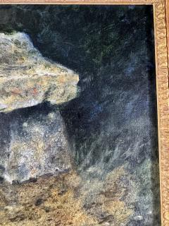 Henry Koehler THE OLD STONE BENCH PAINTING BY HENRY KOEHLER - 4649247
