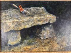 Henry Koehler THE OLD STONE BENCH PAINTING BY HENRY KOEHLER - 4649252