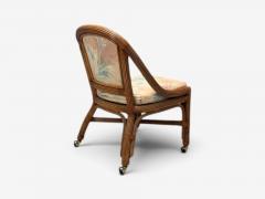 Henry Link Dining Table and Four Chairs Bamboo Fabric Philippines 1980s - 4741084
