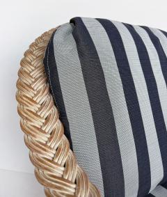 Henry Link Henry Link Rattan Lounge Chairs Ottomans New Sunbrella Upholstery 2 pairs - 4571962