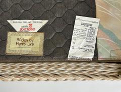 Henry Link Henry Link Rattan Lounge Chairs Ottomans New Sunbrella Upholstery 2 pairs - 4571969
