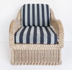 Henry Link Henry Link Rattan Lounge Chairs Ottomans New Sunbrella Upholstery 2 pairs - 4571983