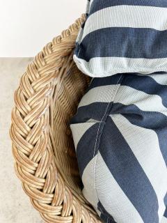 Henry Link Henry Link Rattan Sofa with New Sunbrella Upholstery and Cushions - 4571940