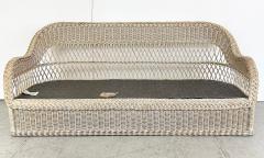 Henry Link Henry Link Rattan Sofa with New Sunbrella Upholstery and Cushions - 4571942