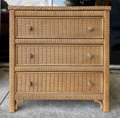 Henry Link Henry Link Woven Wicker 3 Drawer Chests for Lexington Pair - 4245476