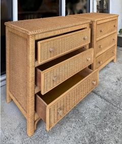 Henry Link Henry Link Woven Wicker 3 Drawer Chests for Lexington Pair - 4245477