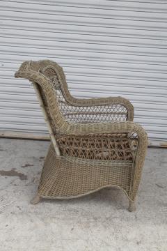 Henry Link Vintage Henry Link Style Wicker Lounge Chairs Set of 3  - 4190436