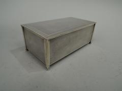 Henry Matthews English Art Deco Sterling Silver Box 1930 - 3757759