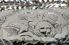 Henry Matthews English Edwardian Georgian Tray with Reynolds Angel s Heads 1903 - 4338950