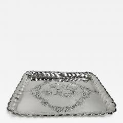 Henry Matthews English Edwardian Georgian Tray with Reynolds Angel s Heads 1903 - 4344683