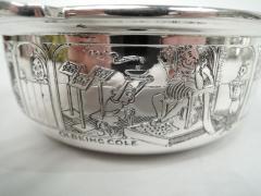 Henry N McChesney Antique American Edwardian Sterling Silver Nursery Rhyme Porringer - 3758018