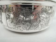 Henry N McChesney Antique American Edwardian Sterling Silver Nursery Rhyme Porringer - 3758022