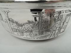 Henry N McChesney Antique American Edwardian Sterling Silver Nursery Rhyme Porringer - 3758051