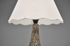 Henry Nielsen Stoneware Table Lamp by Henry Else Nielsen Denmark 2nd Half of the 20th C - 4684726