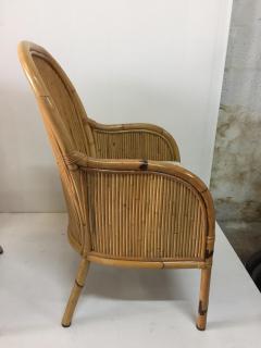 Henry Olko Vintage Henry Olko Set of 4 Bamboo Chairs - 4632961