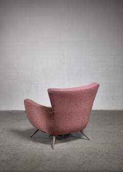 Henry P Glass Henry Glass pink lounge chair USA 1950s - 2578720