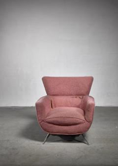 Henry P Glass Henry Glass pink lounge chair USA 1950s - 2578721