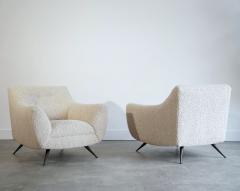 Henry P Glass Lounge Chairs by Henry Glass in Oatmeal Boucl C 1950s - 4534719