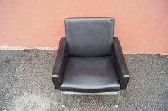 Henry Rolschau Leather and Steel Armchair by Henry Rolschau M bler - 3332457