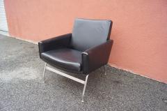 Henry Rolschau Leather and Steel Armchair by Henry Rolschau M bler - 3332458