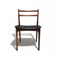 Henry Rosengren Hansen 6 Mid century Rosengren Hansen Rosewood Danish Dining Chairs - 3434379