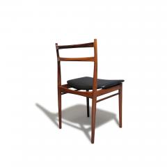 Henry Rosengren Hansen 6 Mid century Rosengren Hansen Rosewood Danish Dining Chairs - 3434381