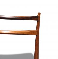 Henry Rosengren Hansen 6 Mid century Rosengren Hansen Rosewood Danish Dining Chairs - 3434386