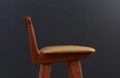 Henry Rosengren Hansen Henry Rosengren Hansen Teak Leather Bar Stools - 3515395