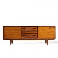 Henry Rosengren Hansen Henry Rosengren Hansen for Dyrlund Mid Century Danish Teak Credenza - 4455970