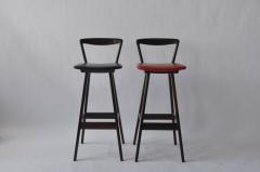 Henry Rosengren Hansen Pair of Rosewood Bar Stools by Rosengren Hansen - 352124